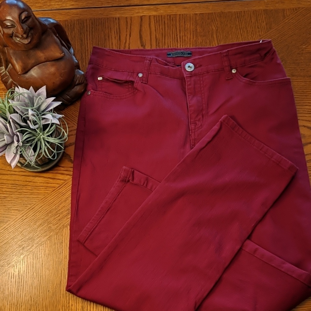 Bandolino pink jeans sz 8 straight leg